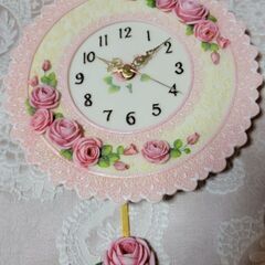 時計　バラ　薔薇