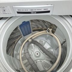 ☆中古￥13,200！【会員価格￥11,000】Panasonic　パナソニック　7.0kg洗濯機　家電　2017年製　NA-F7AE4型　幅55cmｘ奥行57cmｘ高さ102cm　【BG057】