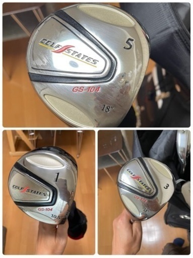 美品】GOLF STATES ゴルフセット 男性用の通販はau PAY マーケット 