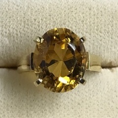 k18シトリンリング　サイズ12