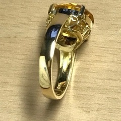 k18シトリンリング　サイズ12