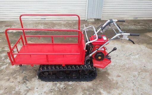 鹿児島発　築水キャニコム　ガソリンエンジンクローラー運搬車BFP41　積載250㎏　クローラー新品交換済み