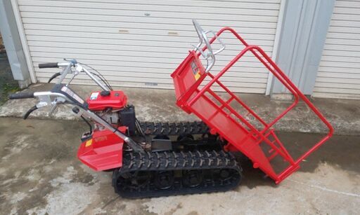 鹿児島発 築水キャニコム ガソリンエンジンクローラー運搬車BFP41 積載250㎏ クローラー新品交換済み