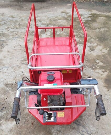 鹿児島発 築水キャニコム ガソリンエンジンクローラー運搬車BFP41 積載250㎏ クローラー新品交換済み