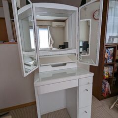 ニトリ 三面鏡ドレッサー クレールWH