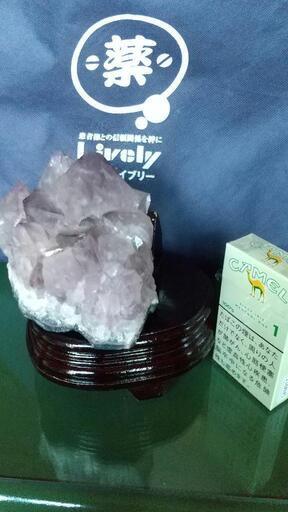 天然石   水晶    台座付き