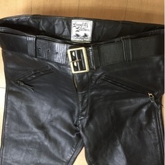 引取り限定　ラングリッツレザー（ジャケット・パンツ・ベルト）ビンテージ