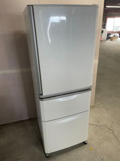 【良品】MITSUBISHI 3ドア冷蔵庫 MR-C34T-W 2012年製 通電確認済み 大容量 おすすめ 引取歓迎 配送OK