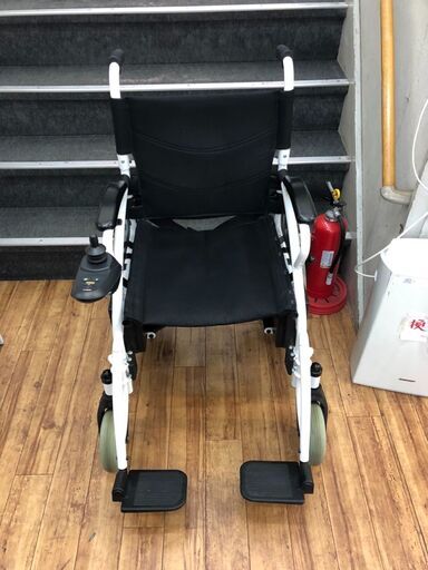 介護用 電動車椅子 折りたたみ可 ノーパンクタイヤ 電動・手動可 PSE適合 定価約99980円