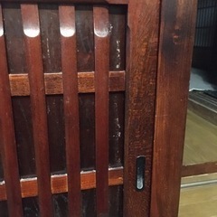 引越しに伴い断捨離●水屋箪笥/食器棚●欅無垢材