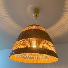 IKEA 天井照明 和風 トラレード 電球付き