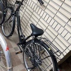 自転車　カゴ付き　シティサイクル　ママチャリ