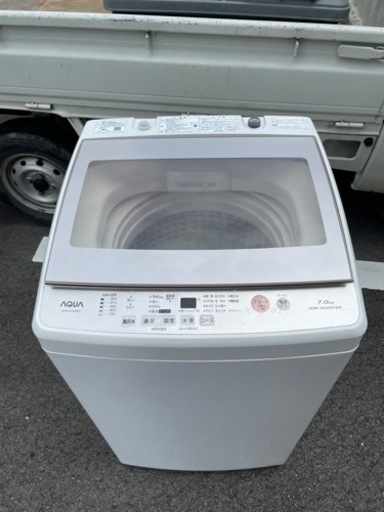 名古屋市郊外配送無料　AQUA 7kg洗濯機　AQW-GV70G