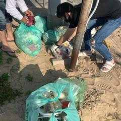 北九州市若松区岩屋海岸の清掃ボランティア