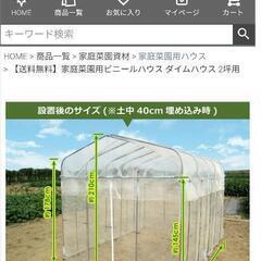 ビニールハウス 3坪 ビニールなし 現状渡し