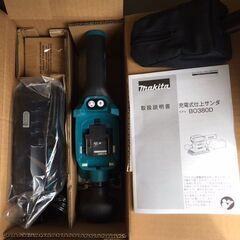 【最新モデル / 新品・未使用品】 makita（マキタ）　18V 充電式仕上サンダ　BO380DRG　バッテリ(BL1860B/6.0Ah)＋充電器(DC18RF)セット