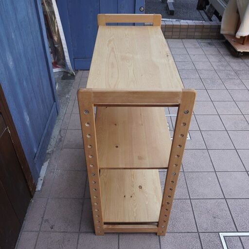 久和屋 オープンラック 2個セット 無垢材 キューブボックス 40cm