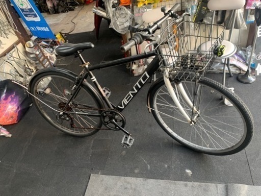 前後タイヤチューブ新品整備済み　中古　自転車