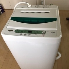 洗濯機 4.5kg ヤマダ電機 YWM-T45G1