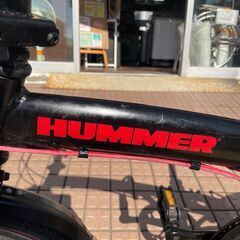 リサイクルショップどりーむ天保山店　No２４６　エコNo１４１９４X　自転車　折りたたみ自転車　２０インチ　HUMMER　ハマー　ギア切り替え付き　整備済み　状態良好❕ リサイクルショップどりーむ天保山店 No246 エコNo14194X