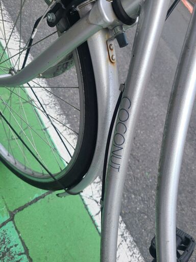 自転車 26インチ ココナッツ COCONUT シルバー ギア無し I031