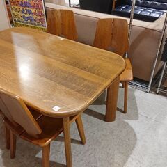 浜本工芸｜楢材｜ダイニング5点セット