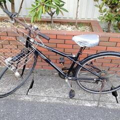 (chariyoshy出品)27インチ自転車6段ギア付き　ブラック