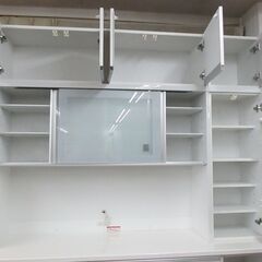 R420 最高級 高橋木工 壁面キッチンボード、食器棚、181cm 美品 