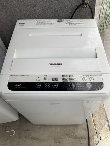 ●Panasonic 洗濯機●23区及び周辺地域に無料で配送、設置いたします(当日配送も可能)●NA-F5010C 5キロ 2017年製★PAN002