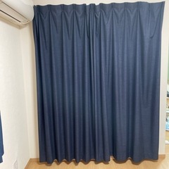 カーテン　190×100cm2枚組レースカーテン付　ニトリ・ナチ...
