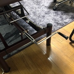 手動昇降リクライニングベッドDX ダークブラウン（オメガ式・フェイスマット付）