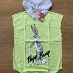 バッグスバニー　メッシュフード付プリントTシャツ　140