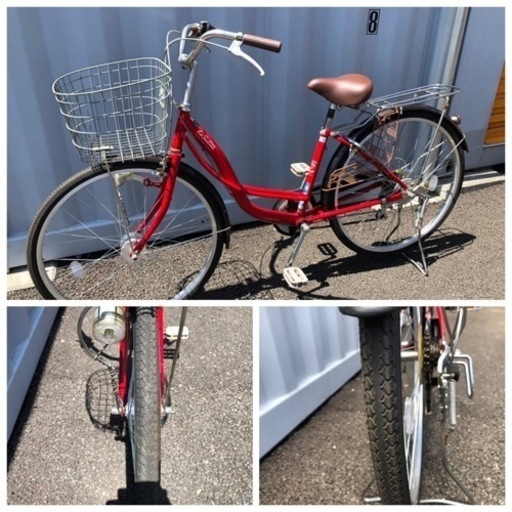 No.287  【LEDオートライト, 6段変速】★激安★ 中古自転車   26インチ 軽整備済み 安い 防犯登録 町田市 麻生区 神奈川 No.287 【LEDオートライト, 6段変速】☆激安☆ 中古自転車 26インチ 軽