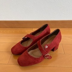 レディース　赤い靴