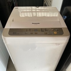 【中古品】Panasonic 2017年製 6.0kg 洗濯機