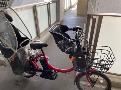 チャイルドシート付き！　電動自転車