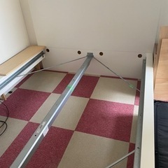 IKEA イケア　ベッドフレーム　ダブル　中古　ベッド　キズあり