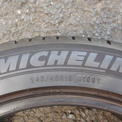 245/45R18　4本　ミシュランプライマシィ３　ＢＭＷ５シリーズ、フーガ