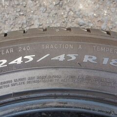 245/45R18　4本　ミシュランプライマシィ３　ＢＭＷ５シリーズ、フーガ