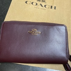 [未使用]coach iPhoneケース　お財布　ボルドー