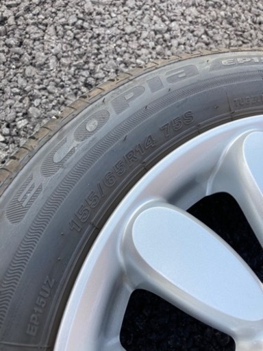he33s ラパン　純正ホイール　新車外し　155/65r14