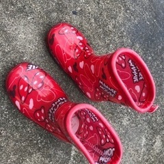 ミニーマウス　雨靴　14センチ