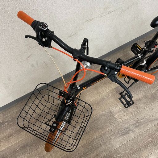 7/22 終 SHIMANO 折りたたみ自転車 20インチ 6段変速 SIMANO SIS