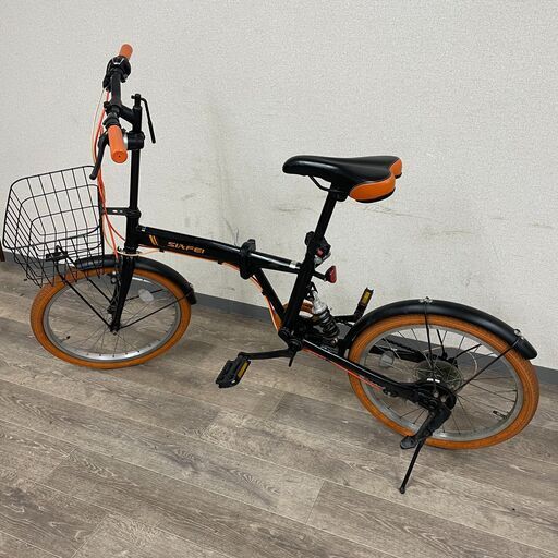 7/22 終 SHIMANO 折りたたみ自転車 20インチ 6段変速 SIMANO SIS