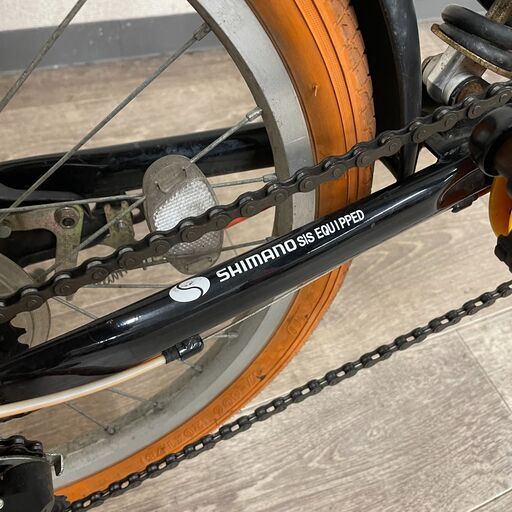 7/22 終 SHIMANO 折りたたみ自転車 20インチ 6段変速 SIMANO SIS EQUIPPED シマノ 菊倉HG