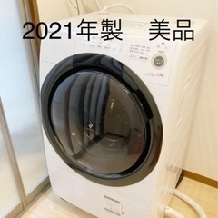 Sharp ESS7FWL シャープドラム式洗濯機　2021年製