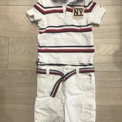 【中古】子供服　TOMMY-HILFIGER 80センチ上下