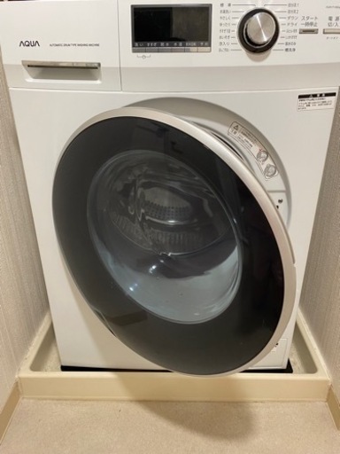 【2年使用】AQUA温水洗濯機8kg【-7/12】