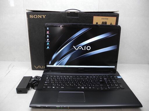 ◇取引終了 VAIO SVE1713AJ☆i7-3632QM/8GB/500GB/17型/ブルーレイ/カメラ/OpenOffice/Win10