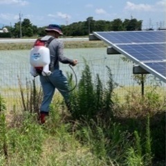 太陽光発電の除草剤散布及び駆け付け対応承ります！